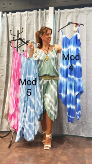 VESTIDO VISCOSA PICOS - Imagen 8