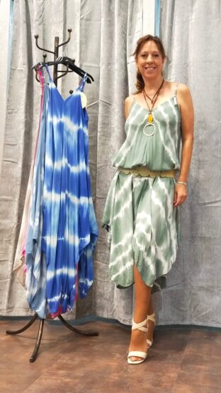 VESTIDO VISCOSA PICOS - Imagen 6