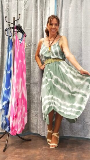 VESTIDO VISCOSA PICOS - Imagen 5