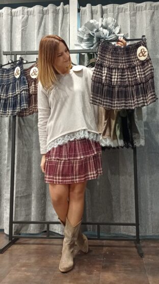 Falda gasa volantes - Imagen 3