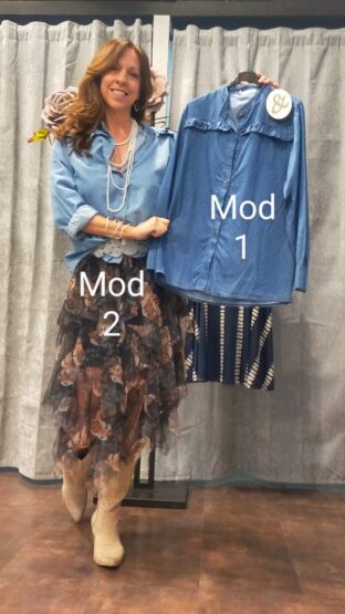 CAMISA TENCEL VOLANTE - Imagen 5