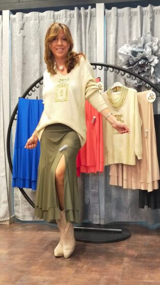 FALDA LICRA VOLANTE - Imagen 3