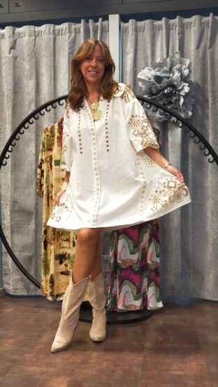 VESTIDO BOHO LINO - Imagen 5