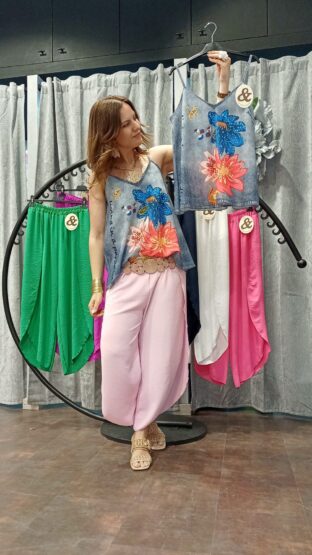 BLUSÓN DENIM ESTAMPADO - Imagen 3
