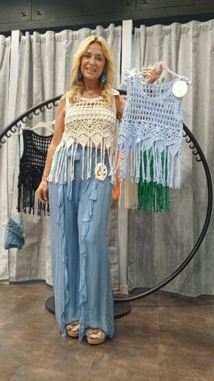 CHALECO CROCHET FLECOS - Imagen 2
