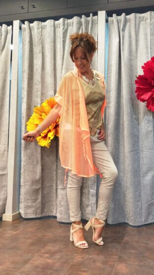 CHAQUETA ORANGE CALADA - Imagen 2