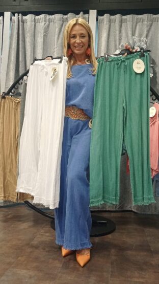 PANTALÓN LINO DESFLECADO - Imagen 3