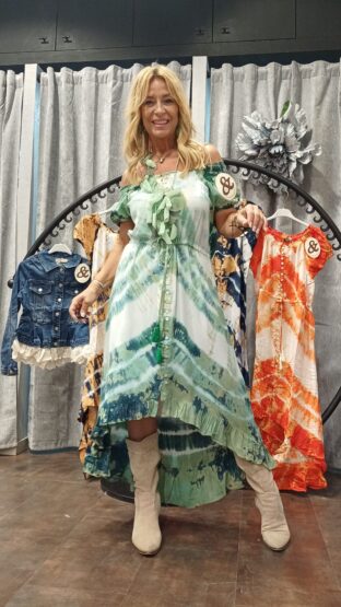 VESTIDO VISCOSA ASIMÉTRICO