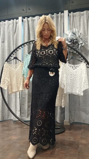 FALDA TUBO CROCHET