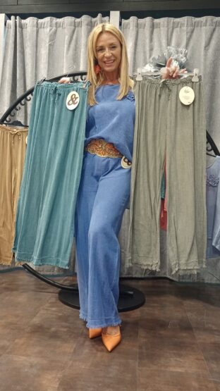 PANTALÓN LINO DESFLECADO - Imagen 6