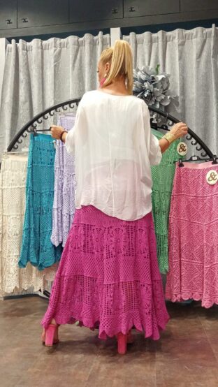 FALDA LARGA CROCHET - Imagen 4