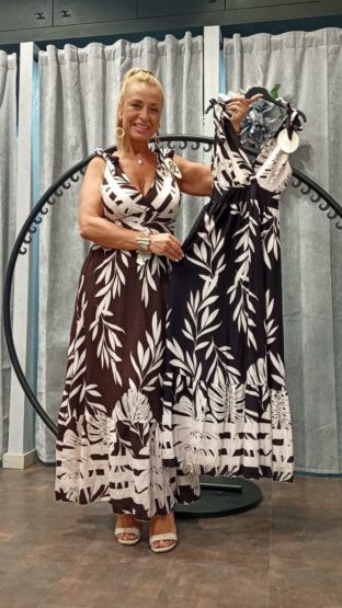 VESTIDO HOJAS CON VOLANTE - Imagen 3