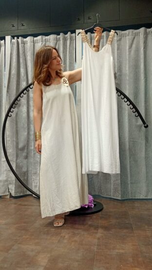 VESTIDO LAZADA ESPALDA - Imagen 5