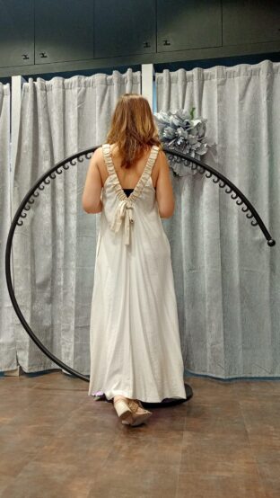 VESTIDO LAZADA ESPALDA - Imagen 4