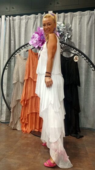 VESTIDO VOLANTES ASIMÉTRICOS - Imagen 4