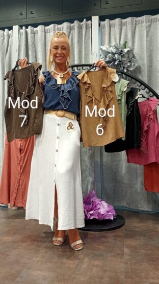 CAMISA ESCOTE VOLANTE - Imagen 8