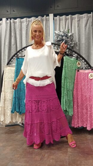 FALDA LARGA CROCHET - Imagen 3