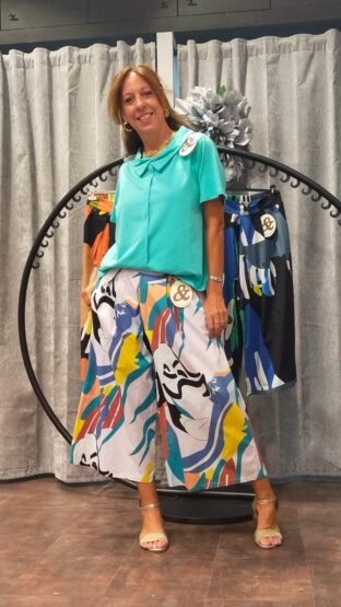 PANTALÓN ANCHO MULTICOLOR - Imagen 4