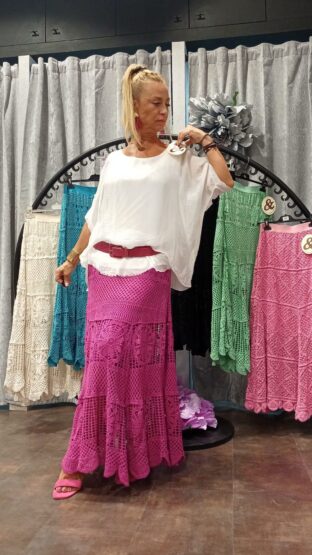 FALDA LARGA CROCHET - Imagen 2