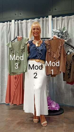 CAMISA ESCOTE VOLANTE - Imagen 6