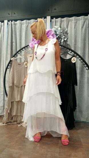 VESTIDO VOLANTES ASIMÉTRICOS