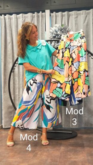 PANTALÓN ANCHO MULTICOLOR - Imagen 3