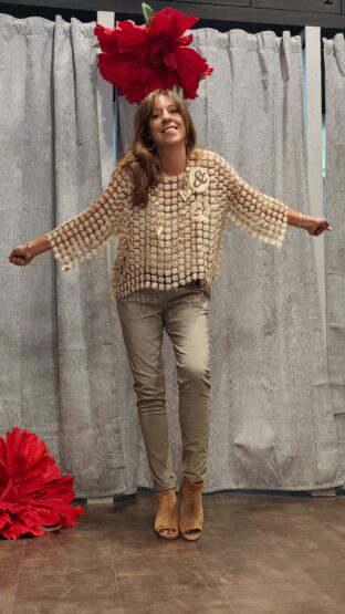BLUSÓN CALADO LUREX - Imagen 3