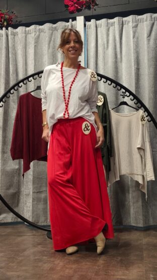 PANTALÓN PALAZZO COSTURAS