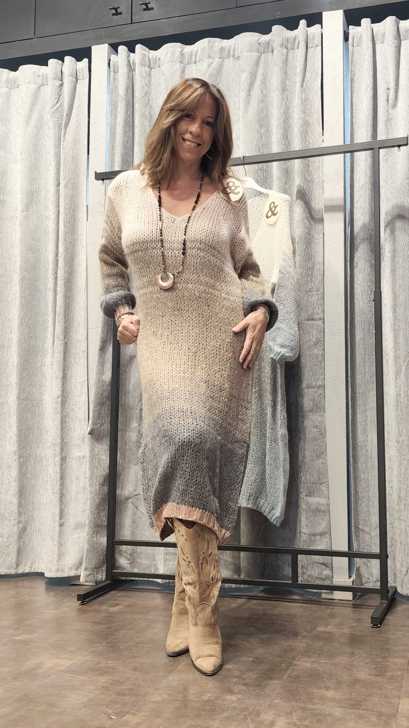 VESTIDO PUNTO DEGRADÉ